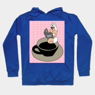 Coffee Cup Bathing Drinking Crazy Hoodie